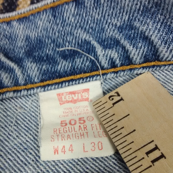 44/30 ORANGE TAB LEVI'S MENS VINTAGE STRAIGHT LEG - Picture 4 of 11